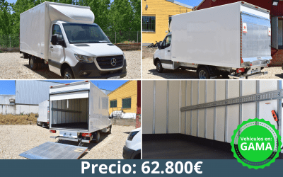 Camión 3500 Kg caja cerrada poliéster con omegas – Mercedes Sprinter