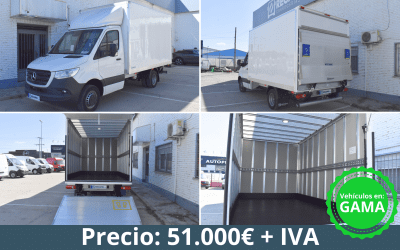 Camión 3500 Kg caja cerrada poliéster con omegas – Mercedes Sprinter