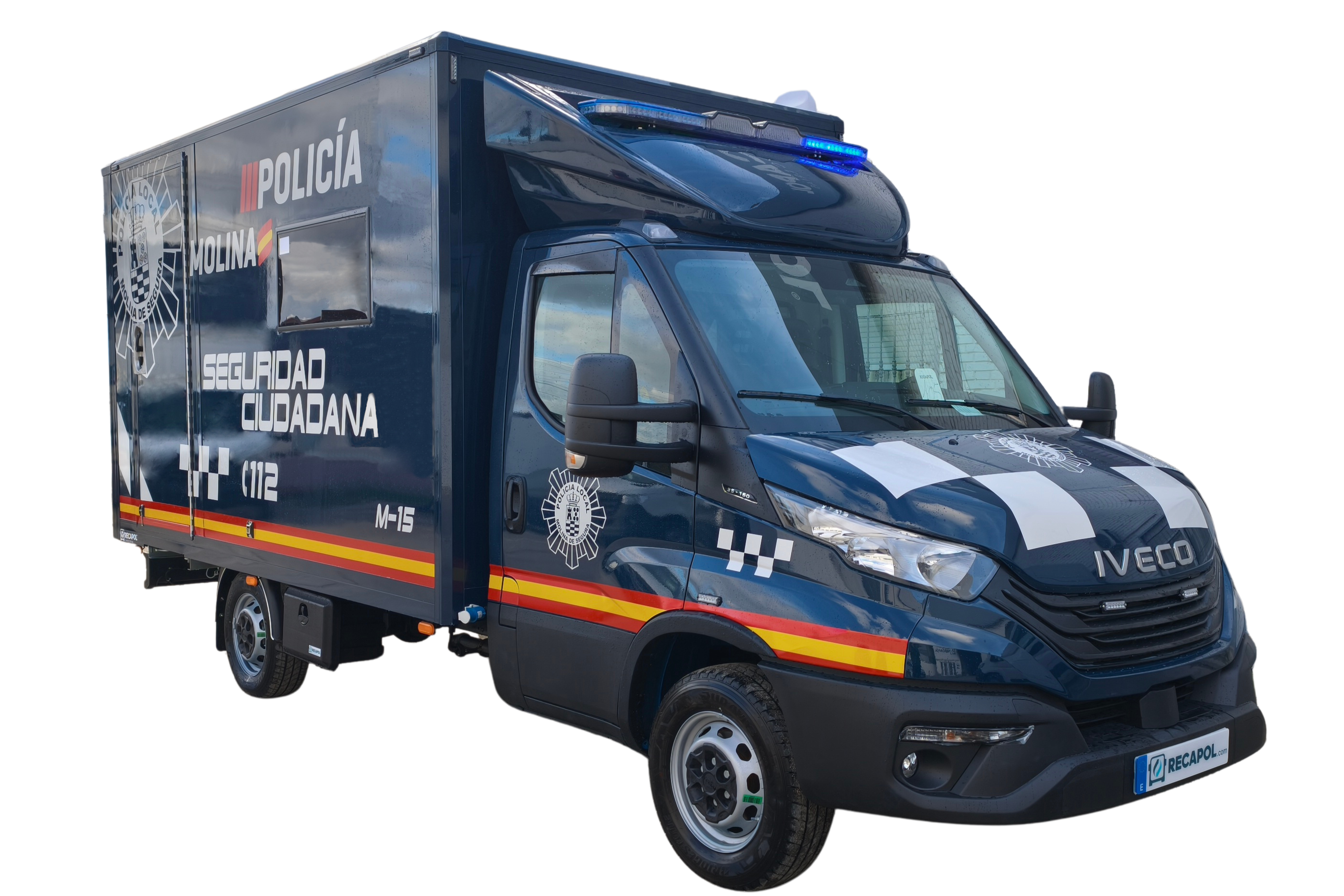 Licitación Iveco Daily Policía Local Oficina Móvil Molina de Segunra Recapol Carrocerías